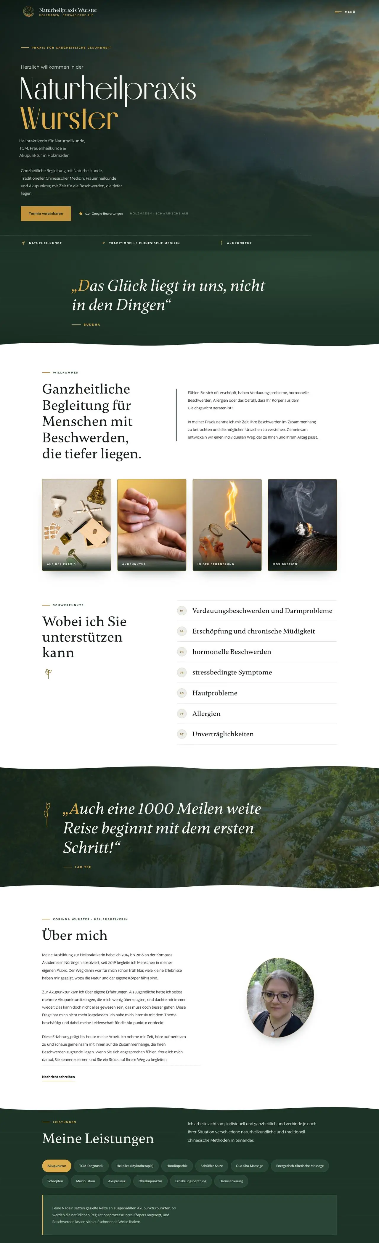 Website Naturheilpraxis Wurster